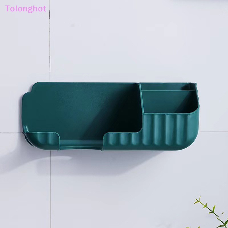 Tolonghot&gt; Hands Free Tempat Pengering Rambut Kotak Penyimpanan Curling Rak Besi Untuk Organizer Kamar Mandi Rak Penyimpanan Aksesoris Kamar Mandi Set Rumah Sumur