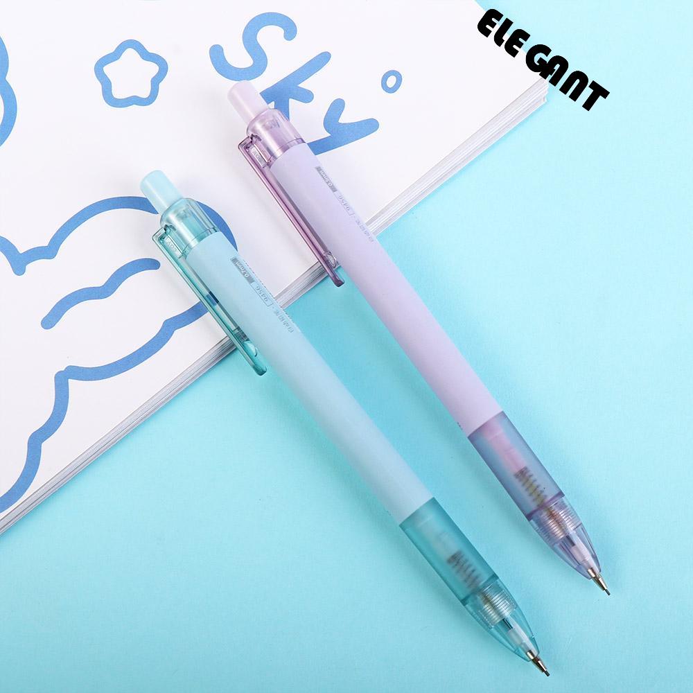 【 ELEGANT 】 Pensil Mekanik Alat Tulis Kantor Eraser Top Lucu Alat Tulis Siswa Pensil Otomatis