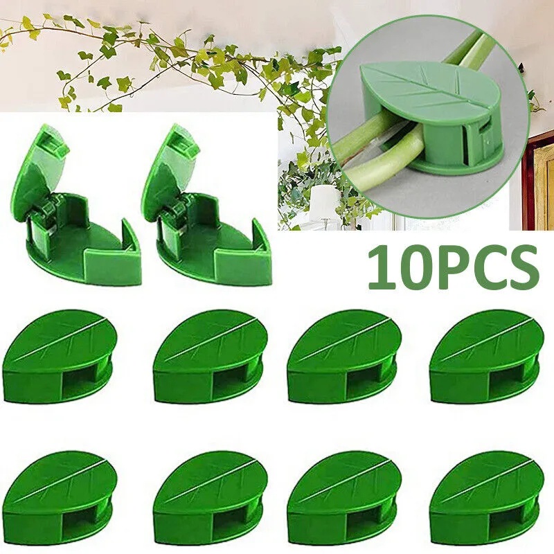 Plant Climbing Wall Fixture Clips Plant Fixer/Traksi Tanaman Rambat/Klip Pengikat Tanaman Rambat Dinding Bentuk Daun Hook/Invisible Plant Climbing Wall Supplies Rattan Vine Bracket/