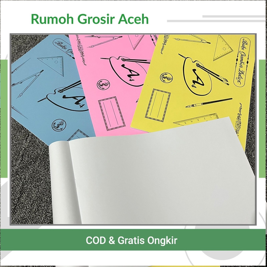 

{ACEH} Buku Gambar A4 Delux isi 8 Lembar Drawing Book Menggambar Lux Deluxe