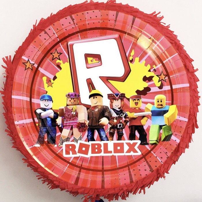 

Pinata ultah tarik ROBLOX RED birthday boy