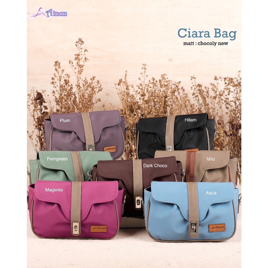 Tas Selempang Wanita Waterproof Ciara Bag Original Brand Ainun