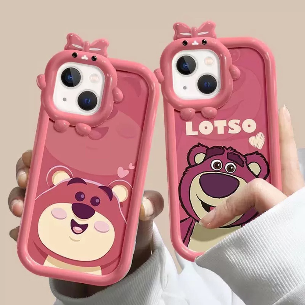 Realme C55 10 C30 C31 C33 C35 C21Y C25Y RealmeC11 C25 C17 C15 C12 C3 C2 7i 5 5i 6i 9i Narzo 30A 50A Prime Manyo Huggin Bear Silikon Lembut Casing Cover DGX