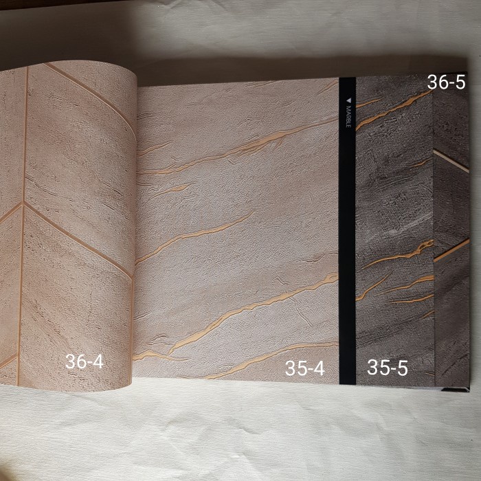 Wallpaper Dinding Roll Besar Marmer Granit Simple Abstrak Abu Gold