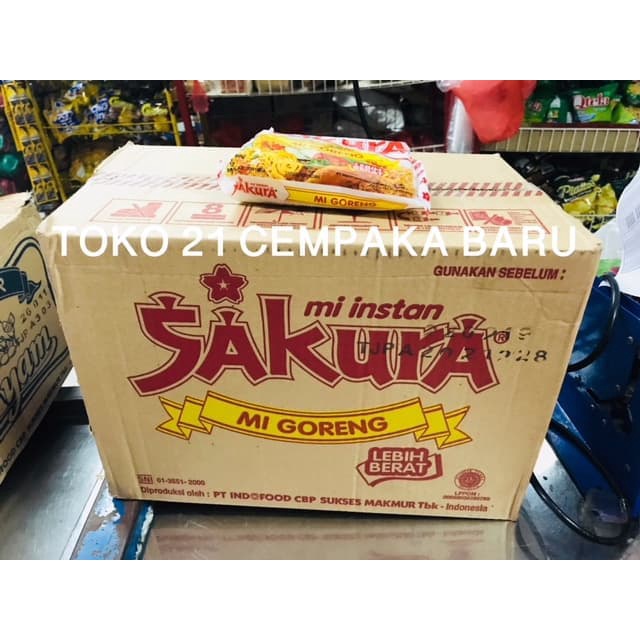 

Mi SAKURA Rasa Mie Goreng 1 KARTON isi 40 PCS | Mi Instan Sakura Murah