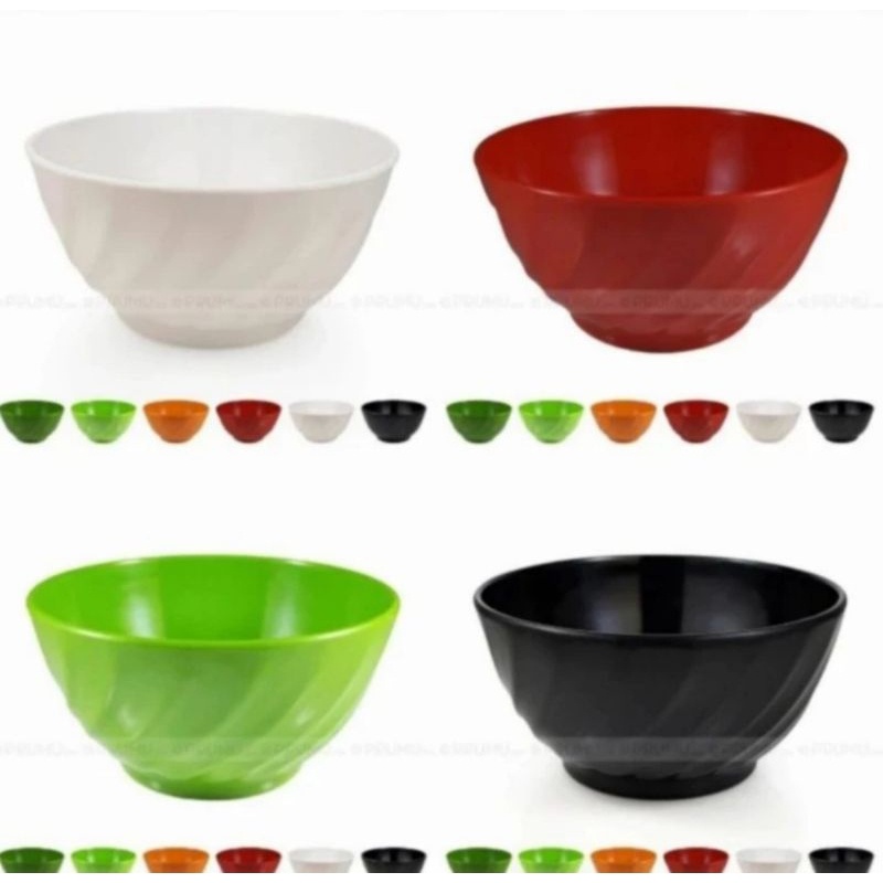 Mangkok Mie Ulir Melamin 6 inch Merek Unica M-9060