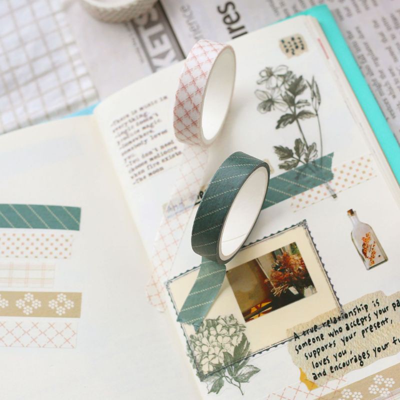 

5 pcs selotip / washi tape - pack hemat tahun berkualitas [thehanscorner] 3