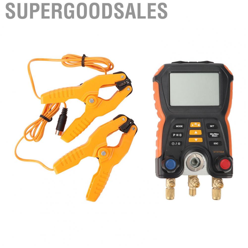 Supergoodsales 2 In 1 Pressure Temperature Tester  HVAC Digital Manifold Meter