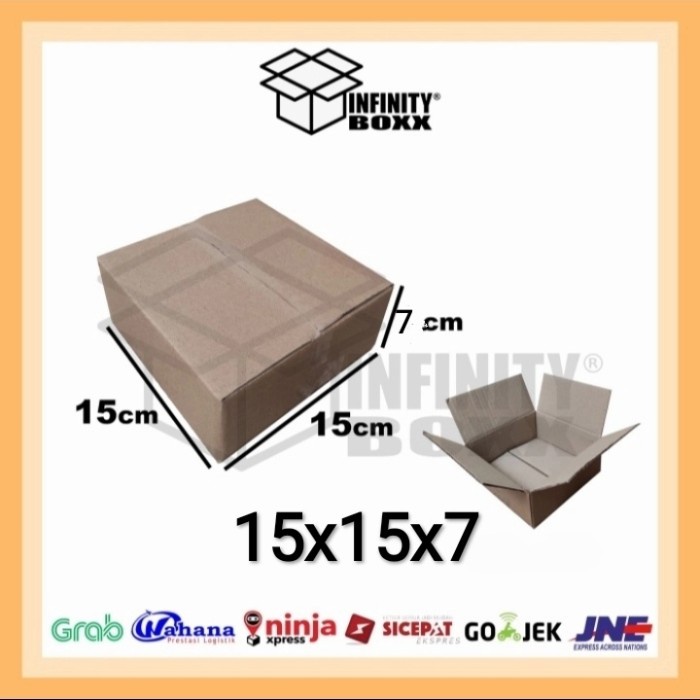 

kardus box packaging packing 15x15x7 cm SHEET POLOS