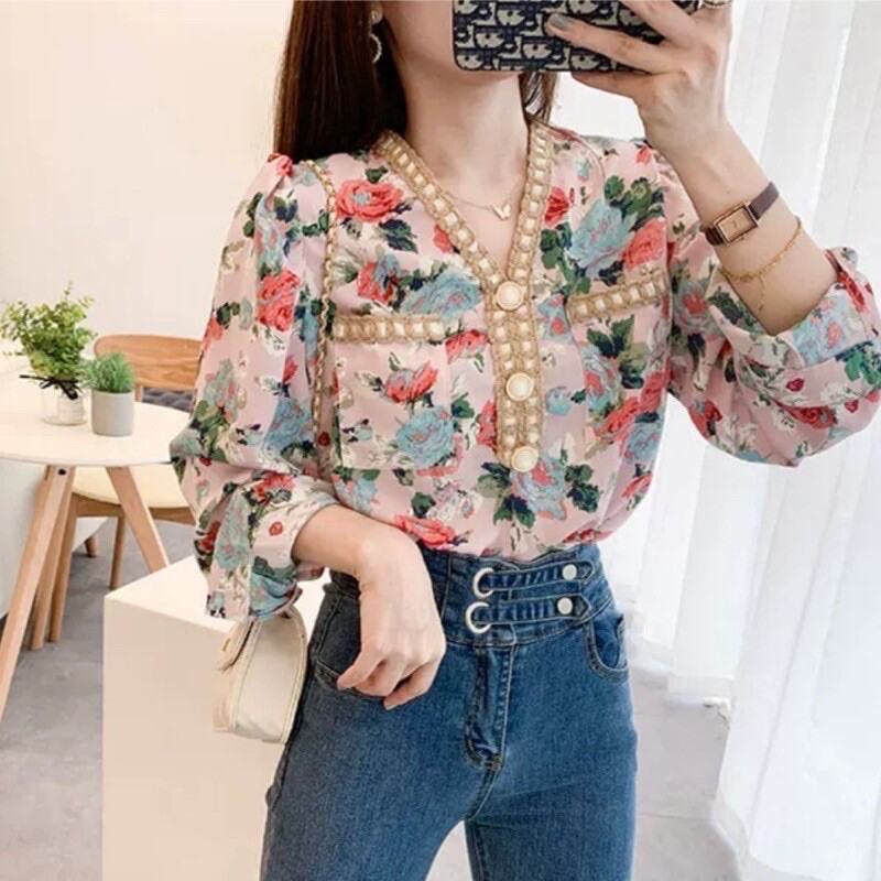 2588 BLOUSE FLOWER MELODY IMPORT