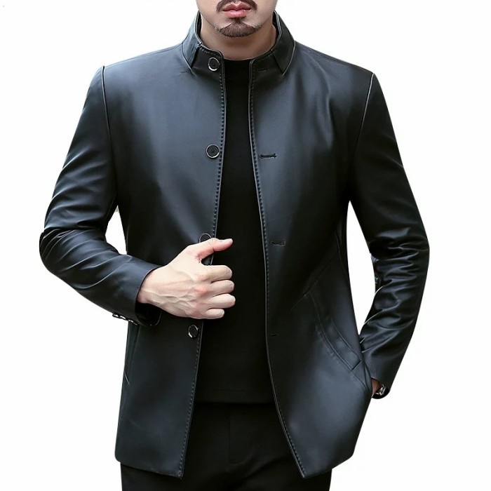 jaket kulit cowok dari kulit asli domba/ jaket kulit blazer jaket kulit semi jas pria 100% original 