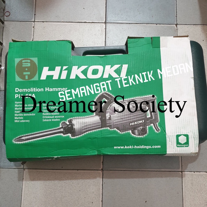 Berkualitas PH65A JACK HAMMER BOBOK BOR BETON DEMOLITION PH 65A 65 HITACHI HIKOKI DFC560