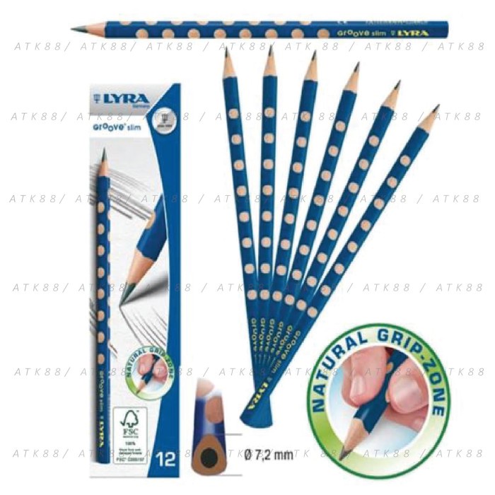 

LYRA Groove Slim Graphite Isi 12 pcs