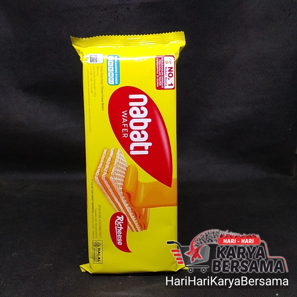 

BISKUIT RICHEESE NABATI CHEESE KEJU CREAM WAFER 110GR