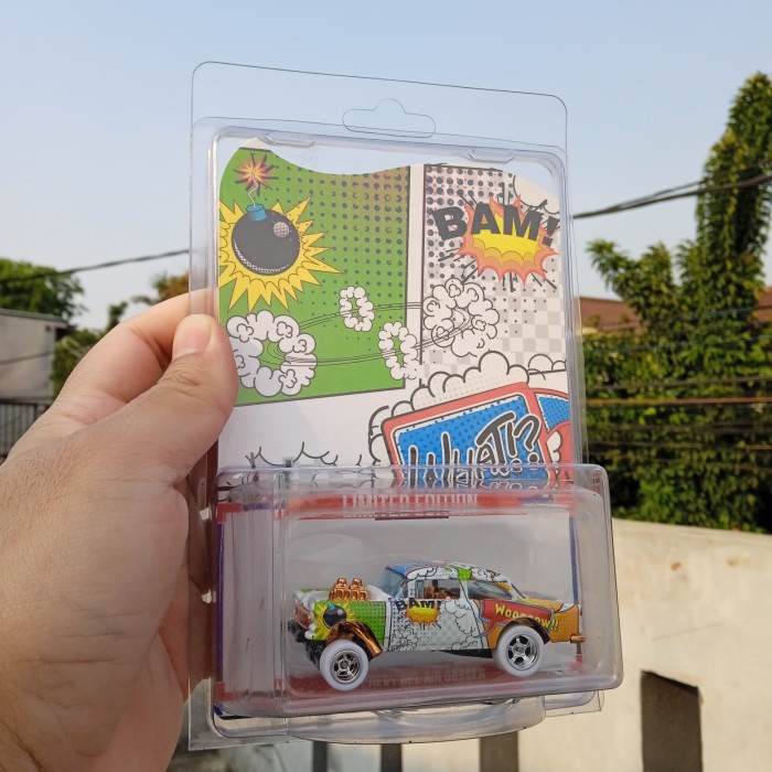 TERBARU Hot Wheels 55 Chevy Bel Air Gasser custom Comic Wrap Gasser