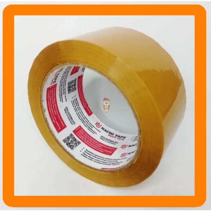 

Lakban OPP Nachi Tape - Solasi Packing Bening Transparan Coklat 48mm Best Seller