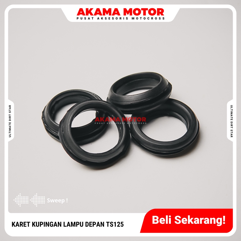 Karet kupingan lampu depan standar TS125