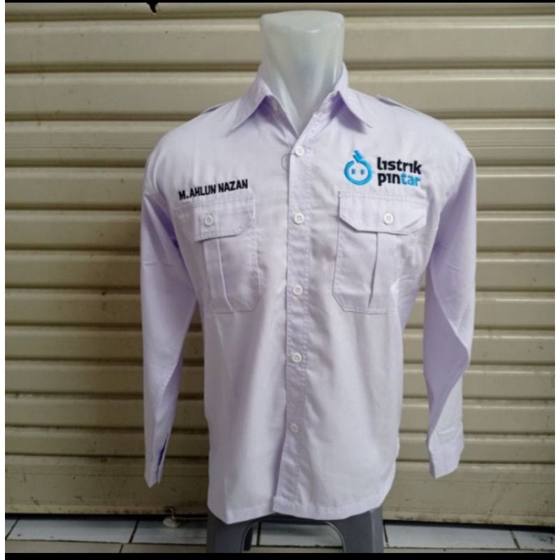 baju atau seragam kemeja listrik pintar baju PLN terbaru
