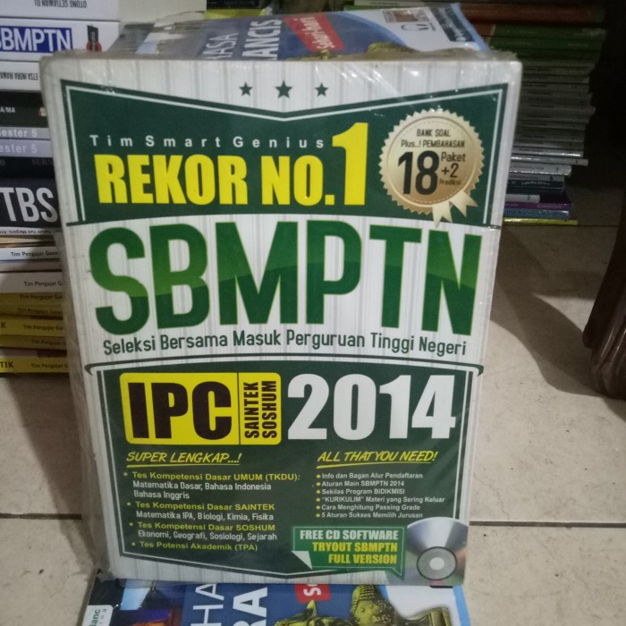 ORI BUKU REKOR NO.1 SBMPTN IPC SAINTEK SOSHUM 2014