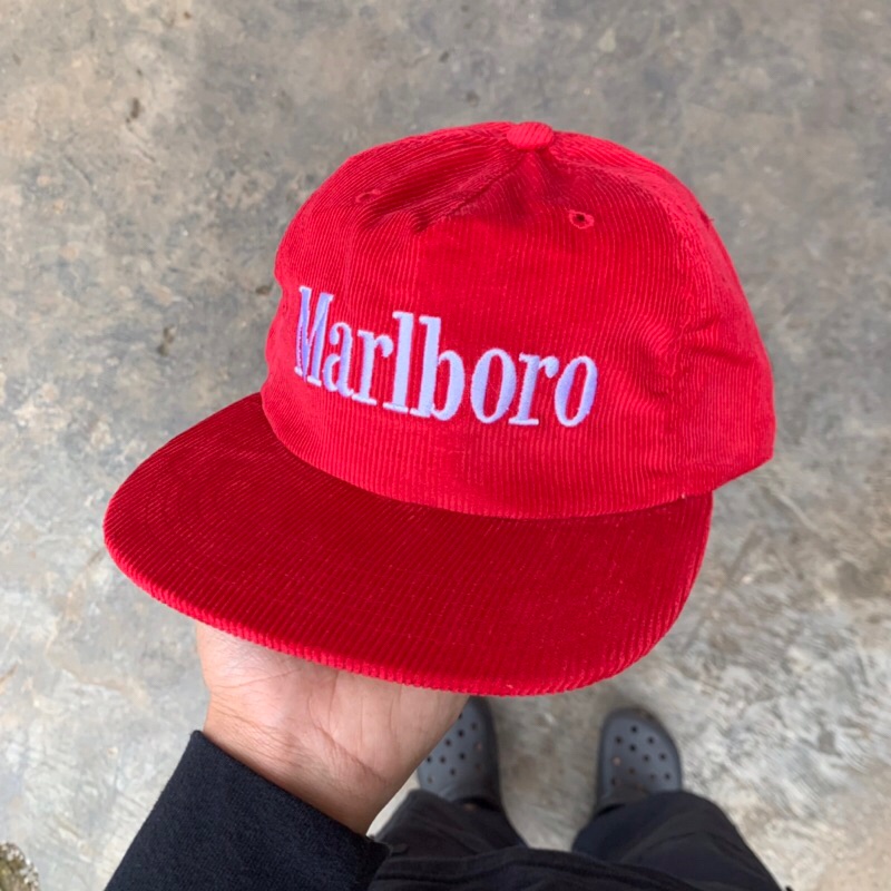 Topi Snapback Malboro Vintage Corduroy