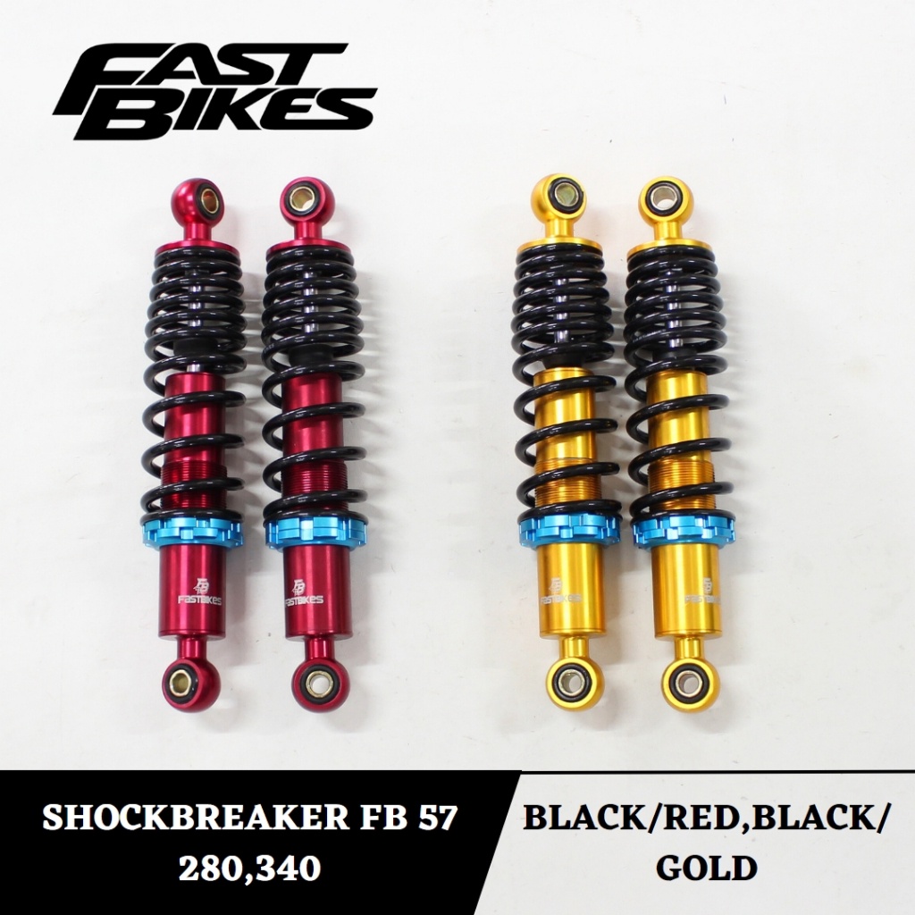 Shock Shockbreaker Non Tabung Fast BIkes Shock Belakang Bebek Uk 280 340mm