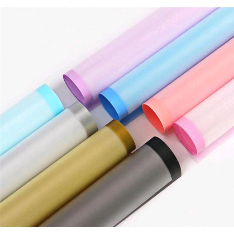 

5 Lembar Cellophane - List Color, semi transparant Waterproof