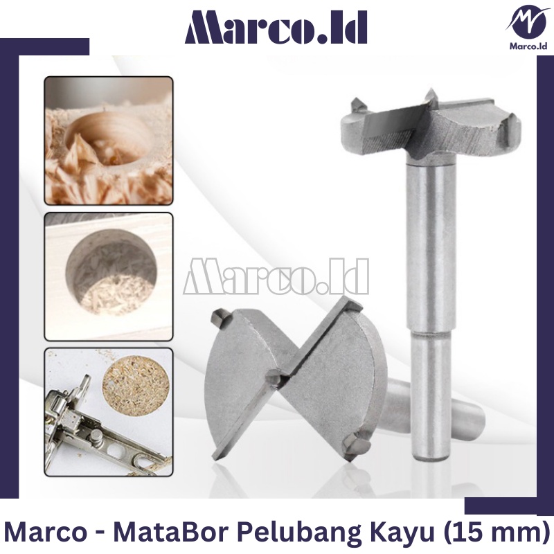 Satu Paket Mata Bor Pelubang Kayu Wood Forstner
