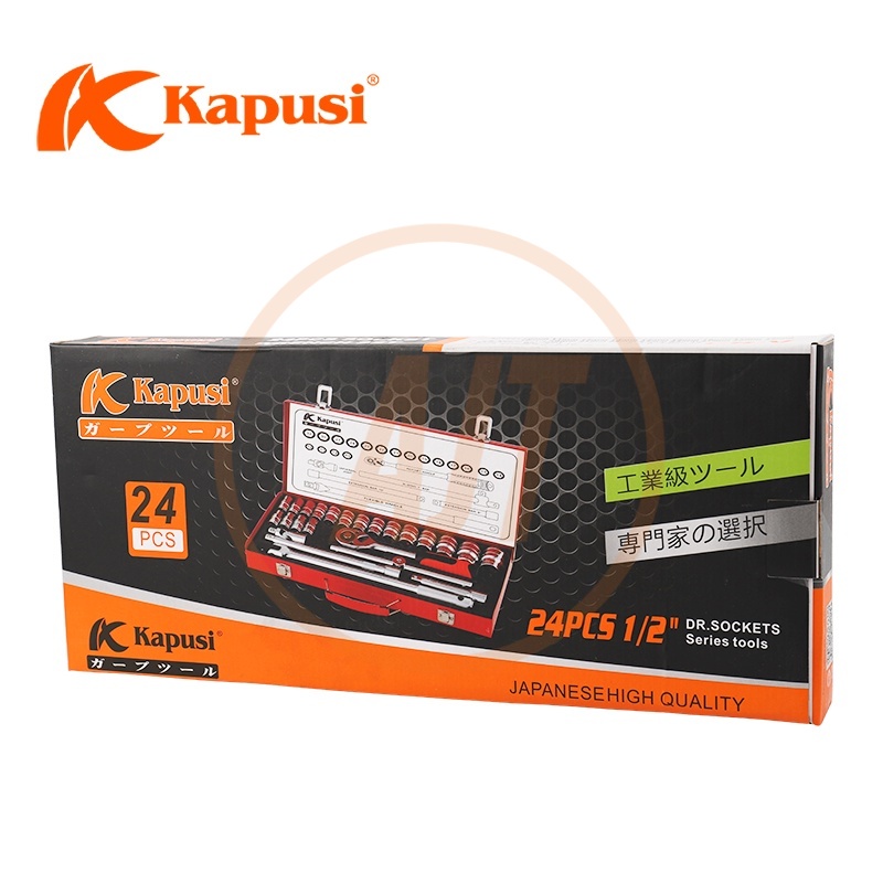 Set Kunci Sok Kunci Shock 24 pcs Mobil Motor Lengkap Socket Tool Kit set Pas Ring Motor Mobil K-9770