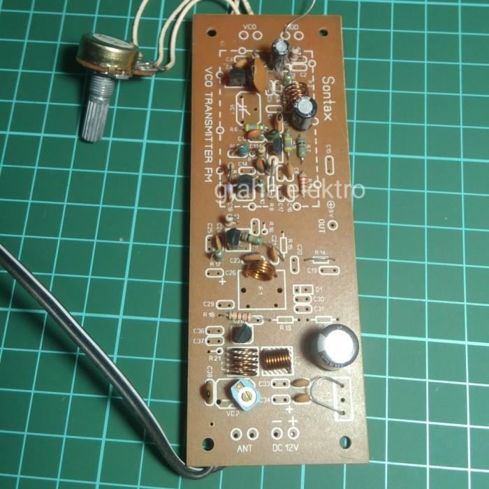 vco fm transmiter pemancar FM sederhana 88-108 Tyas Elektro