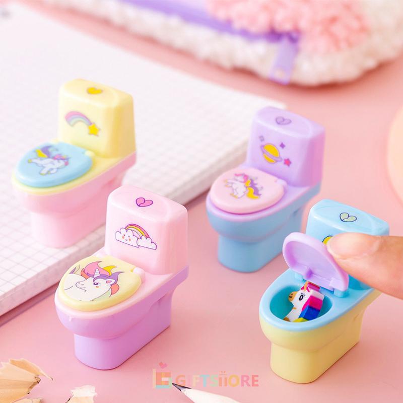 

✨COD Rautan Pensil Desain Toilet Kreatif Rautan Pensil Seri Hewan Kartu Rautan Fancy Alat Tulis Anak Korean Aesthetic-GS