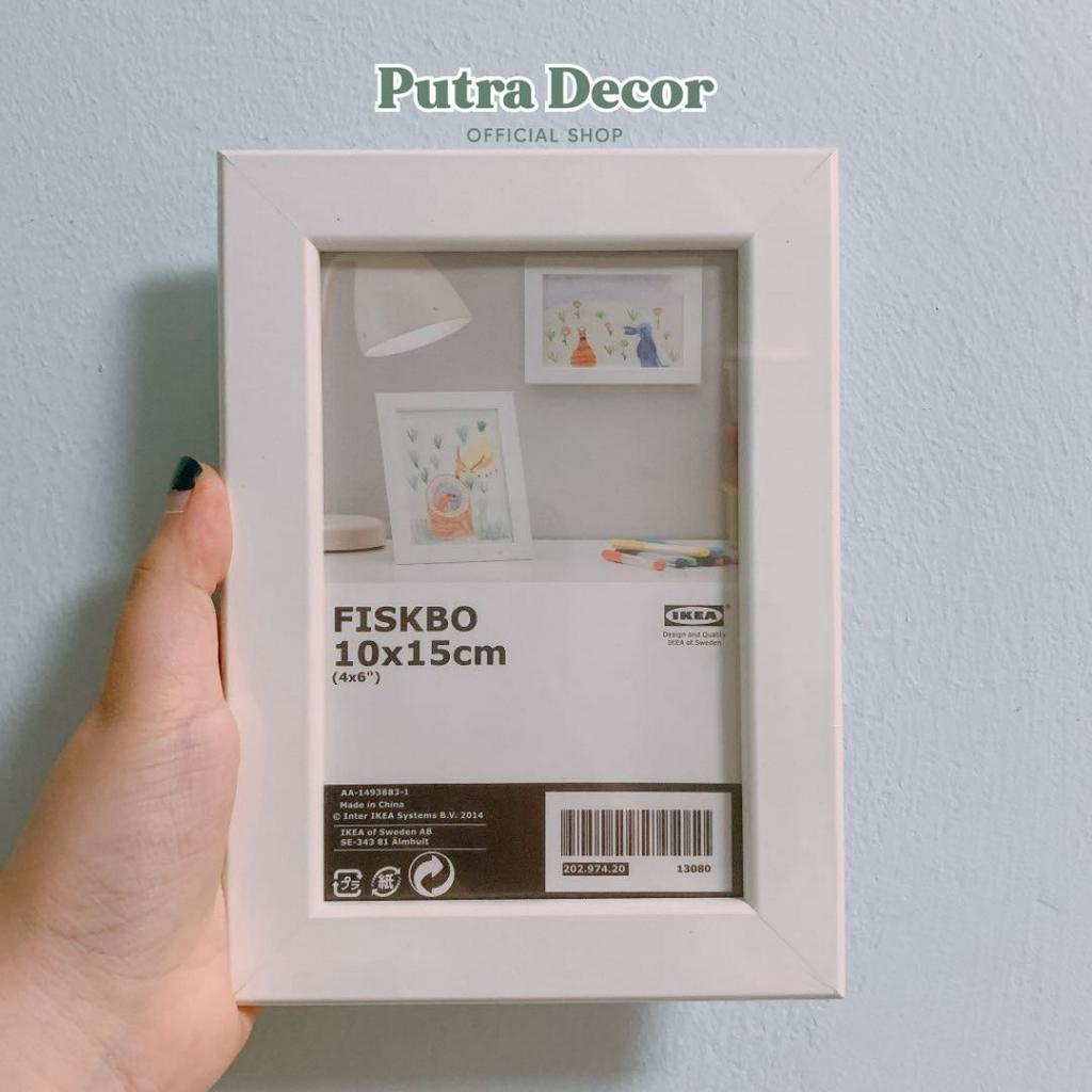 [COD] IKEA FSKBO PUTIH Bingkai  Frame Foto Shabby Chic 4R 10x15cm Souvenir Pernikahan Wedding Dekora