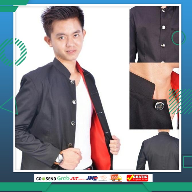 JAS KEREN STYLE TERBARU TERLARIS /BLAZER PRIA NEW CROWS BLACK - Jas Hitam Takiya Genji Zero Casual J