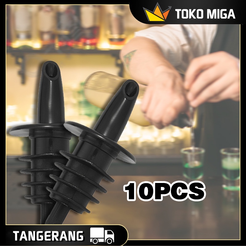 10PCS Wine Pourer Liquor Pourer Botol Plastik Bottle Pourer Penutup Botol Wine