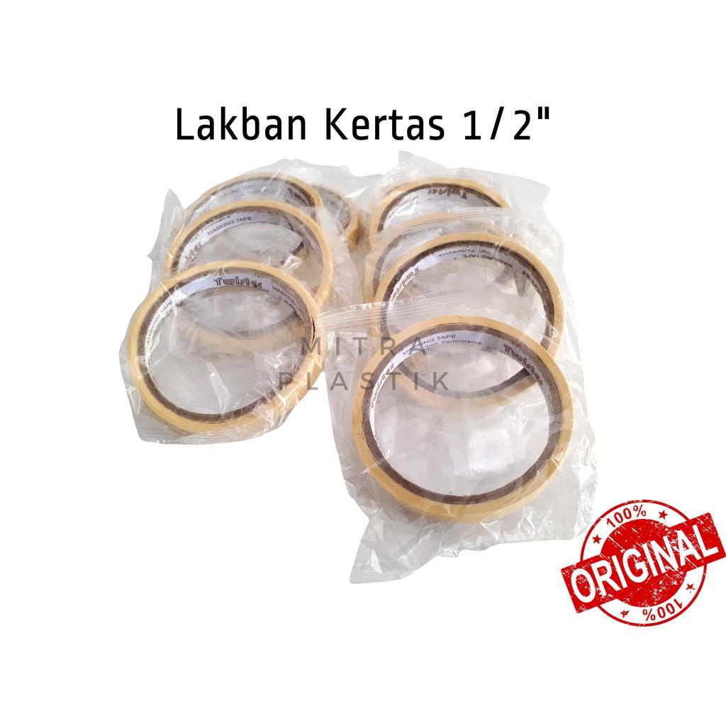 

Masking Tape Twister 1/2 inch Lakban Solasi Solatip Kertas