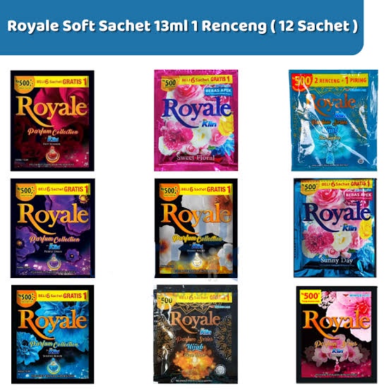 ROYALE SOKLIN PELEMBUT PEWANGI PAKAIAN RENCENG