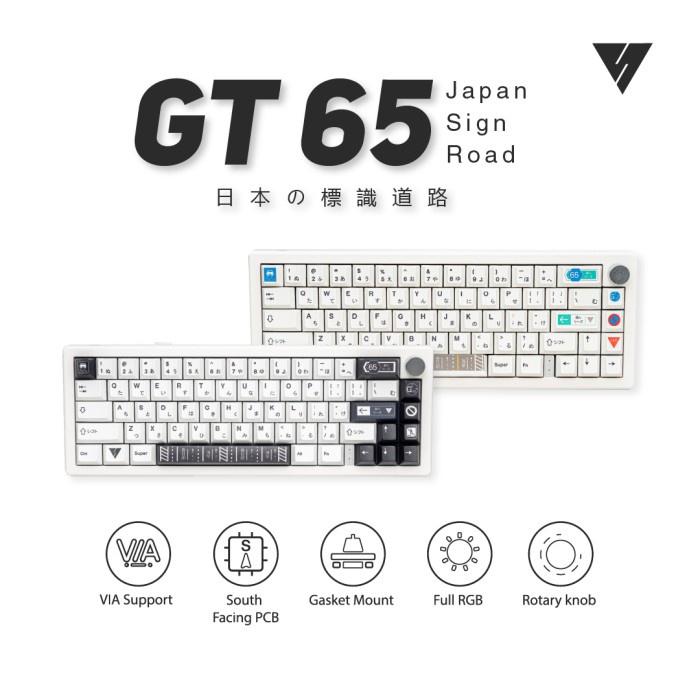 VortexSeries GT-65 Wireless Mechanical Keyboard Gasket Mount - GATERON BROWN