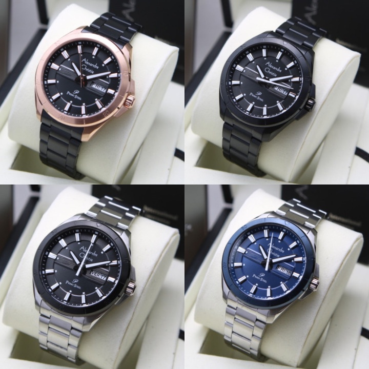 JAM TANGAN PRIA ALEXANDRE CHRISTIE AC 6670 / AC6670 RANTAI ORIGINAL