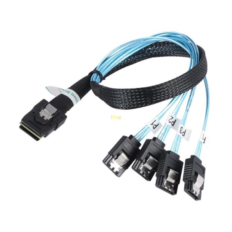 Btsg Mini 36P SFF-8087 Ke4 7pin HDD Hard Disk Kabel Internal 90derajat Kabel Data Hard Disk Target Awet