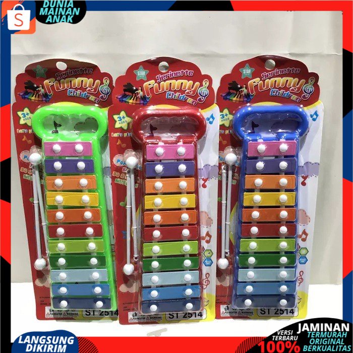 Mainan AnakAlat Music ST2514  Musik Pukul KIDS XYLOPHONE / funny xylophone Gamblang Xilophone Kolintang Kulintang