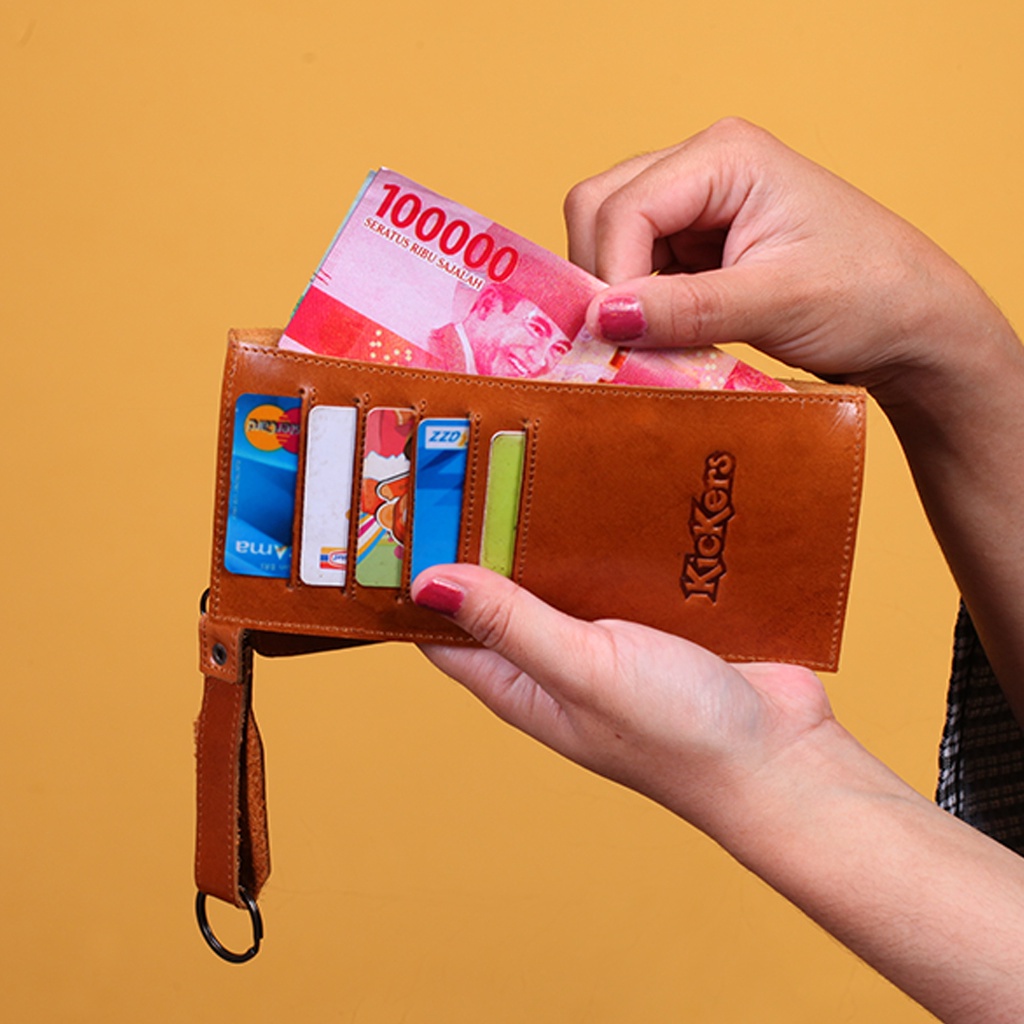 Dompet Panjang Wanita Full Kulit Sapi Asli Kickers DF00 KUALITAS PREMIUM