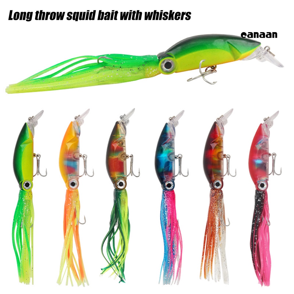 Cnn-18cm/17.6g Squid Lure Mengambang Vivid ABS Kekuatan Tinggi Bicyclic Fishing Lure Untuk Air Asin