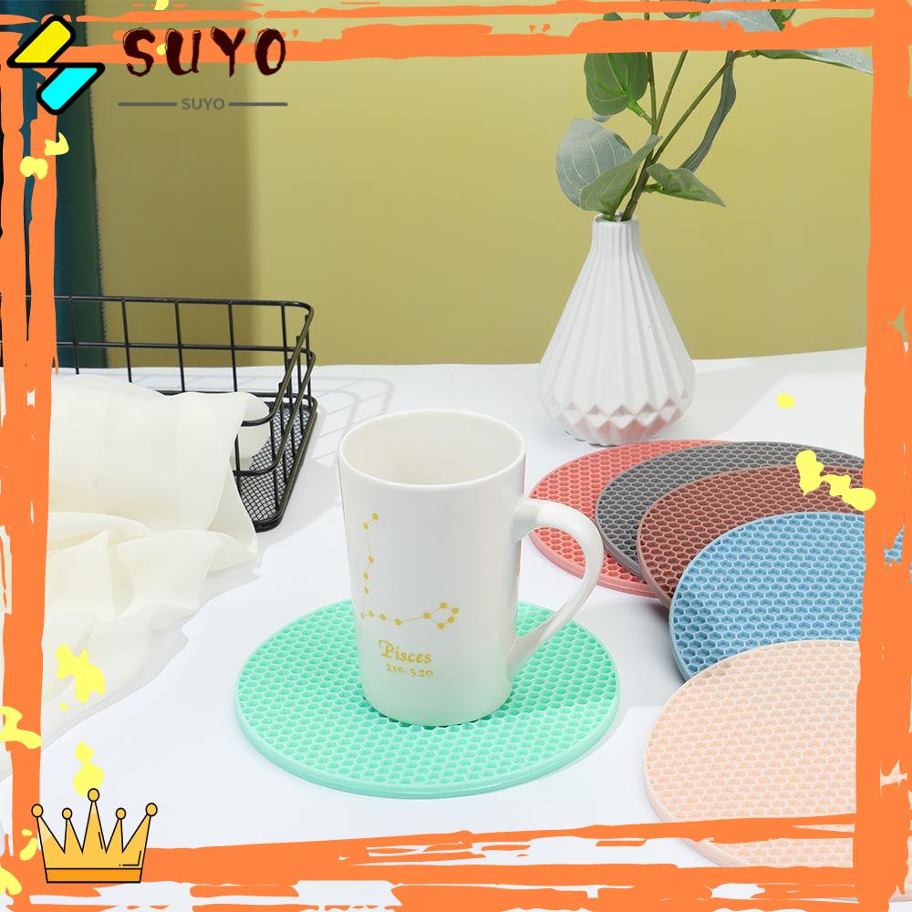 Suyo Silicone Pot Holders Perlengkapan Dapur Tatakan Anti Panas Non-Slip
