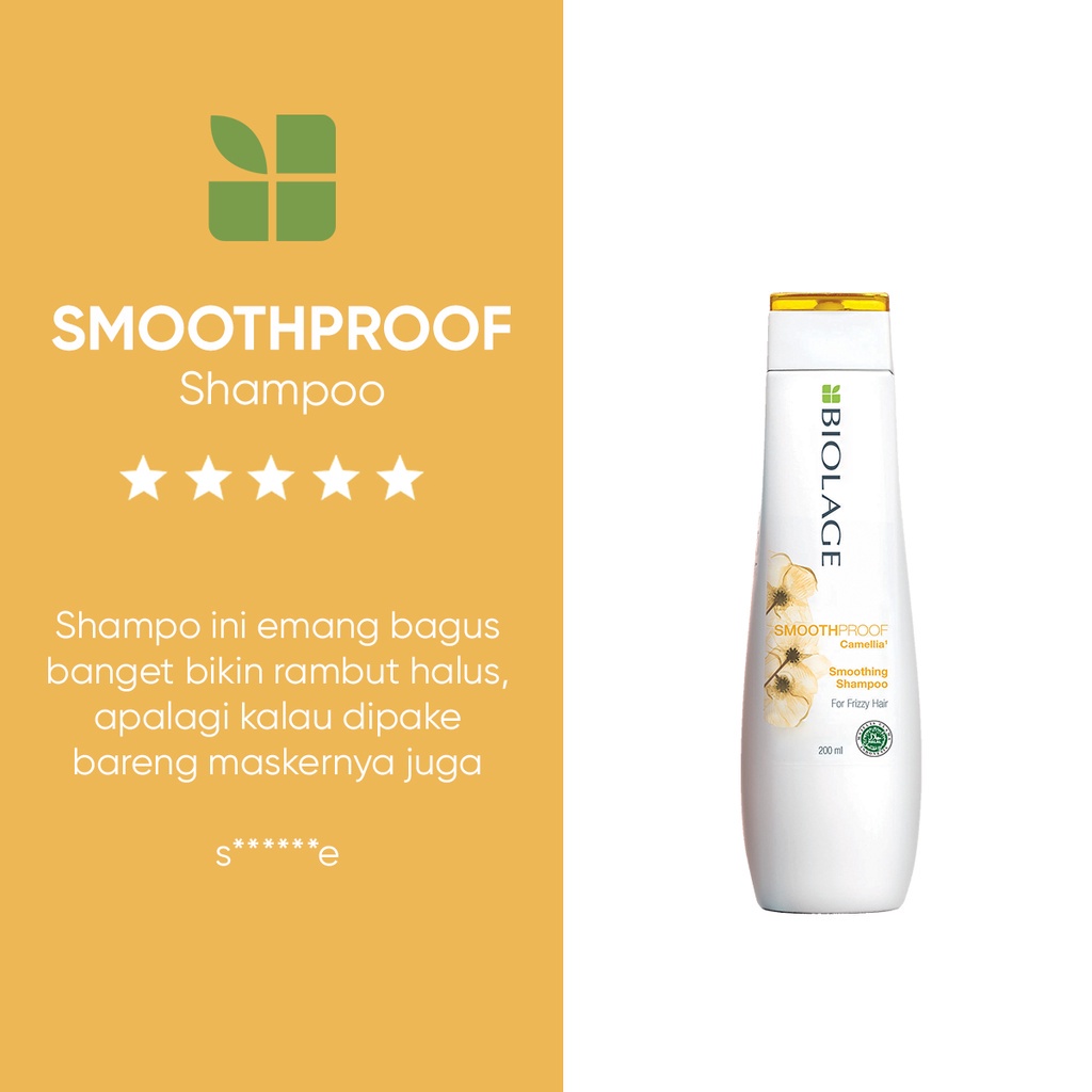 Biolage Smoothproof Shampoo 200 ml - Shampoo Professional Perawatan Rambut Megar