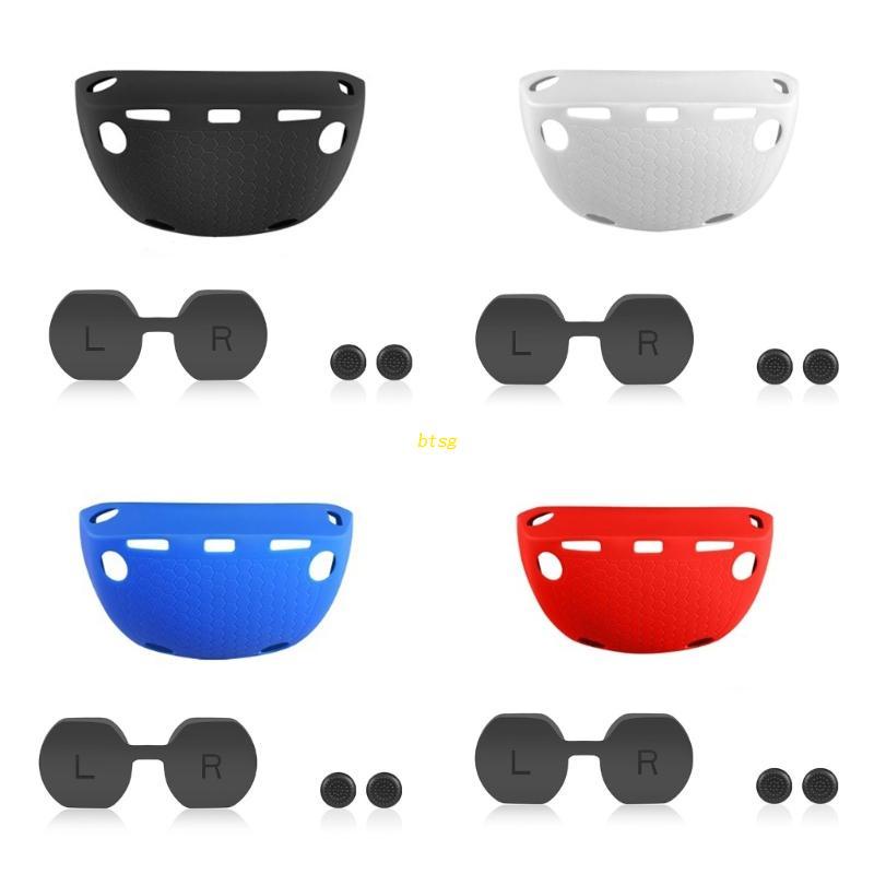 Bt Soft Silicone Cover Lens Caps Rocker Caps Untuk PS VR2 Headset Silikon Pelindung Lengan Set Aksesoris Pelindung