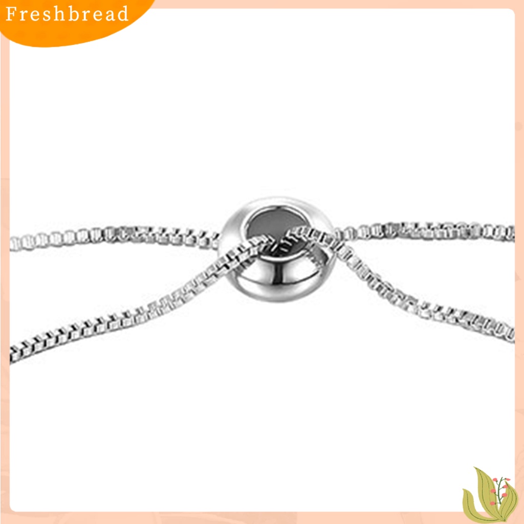 &lt; Freshbread &gt; Wanita Gelang Bright Luster Hias Adjustable Nyaman All-match Perhiasan Hadiah Wanita Sederhana Sastra Segar Bell Liontin Tarik Gelang Untuk Pacaran