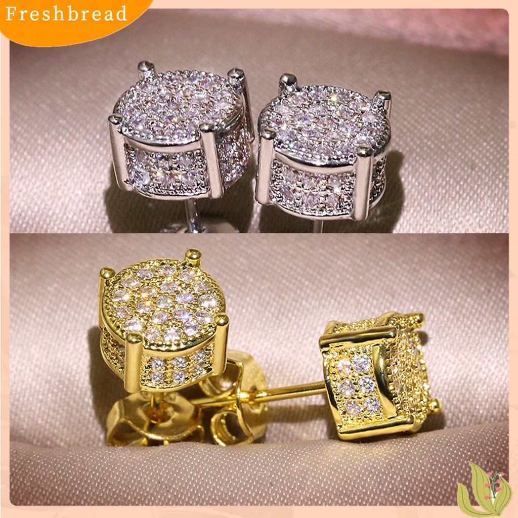 &lt; Freshbread &gt; Anting Tusuk Glossy All-match Eye-catching Four Claws Earring Ear Studs Untuk Pakaian Sehari-Hari