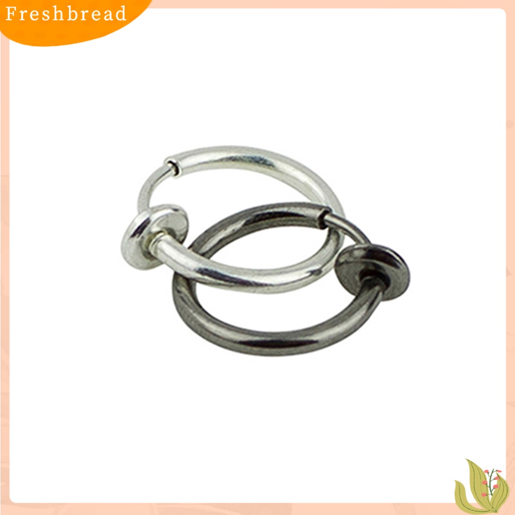 &lt; Freshbread &gt; 1Pc Anting Simple No Deformance Unisex Hidung Telinga Bibir Tindik Hoop Ring Untuk Club Pesta