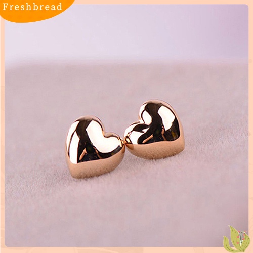 &lt; Freshbread &gt; 1pasang Fashion Wanita Lucu Hati Kecil Pesona Telinga Stud Anting Perhiasan Hadiah Xmas