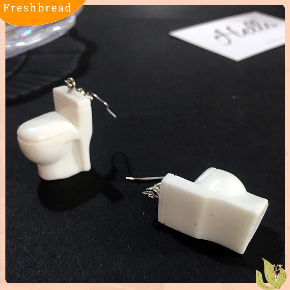 &lt; Freshbread &gt; Lucu Wanita Bathtub Closestool Dispenser Air Menjuntai Kait Anting Perhiasan Hadiah