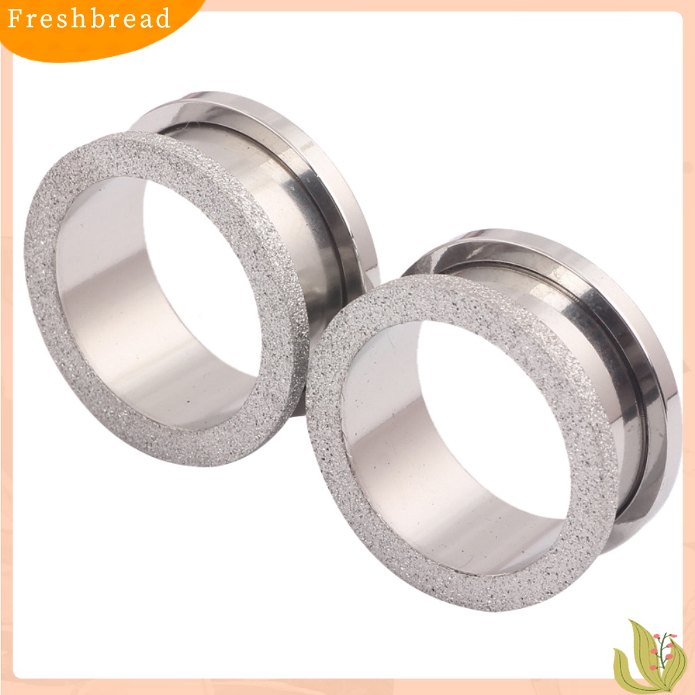 &lt; Freshbread &gt; 4mm-20mm Fashion Matte Glitter Unisex Ear Tunnels Plugs Piercing Perhiasan Dekorasi